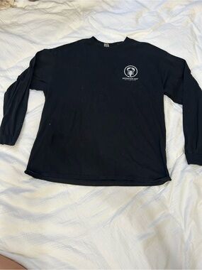 Gildan Black Long Sleeve Crewneck with Small Chest Logo